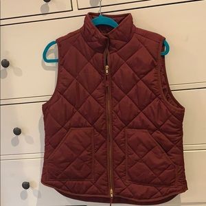 Jcrew burgundy vest
